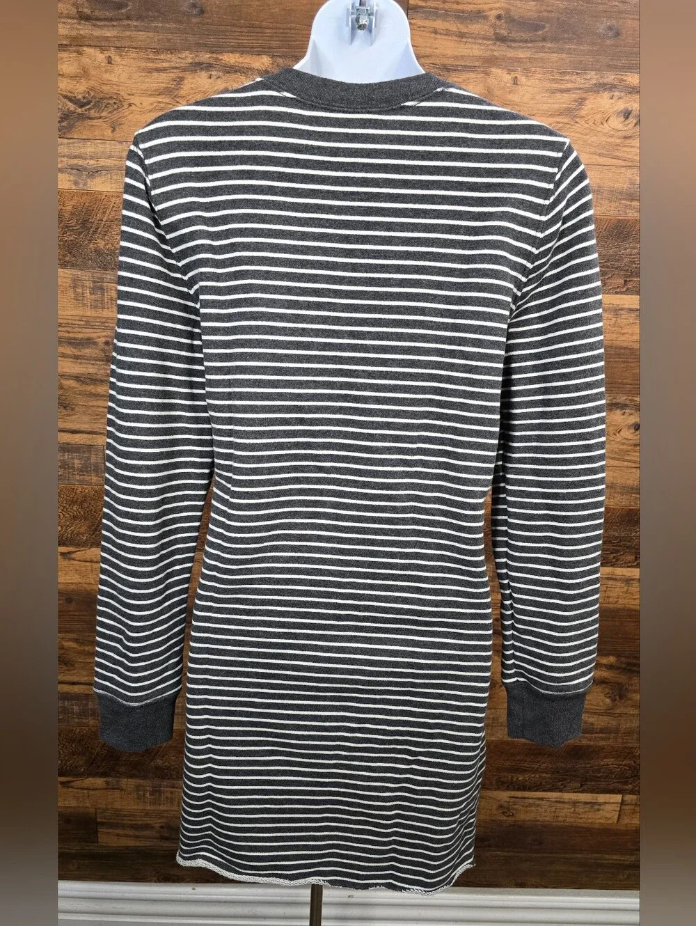 Abercrombie & Fitch Gray and White Striped Women’s Sweater Dress